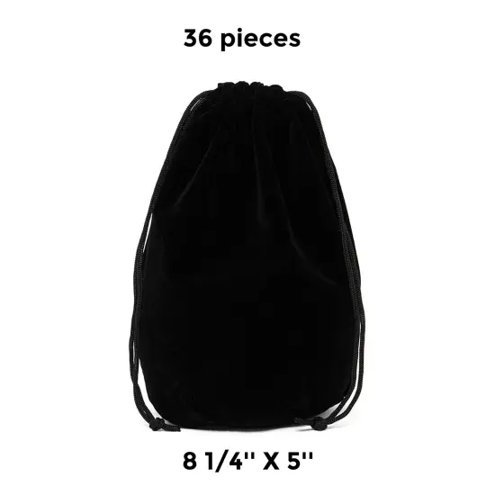 Luxury Flat Bottom Velour Bag 8 1/4" x 5" x 8" for Special Occasions {1}