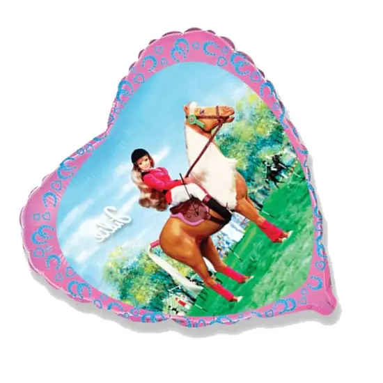 18" Barbie on Julie Horse Foil Balloon Barbie Party Decor {5}