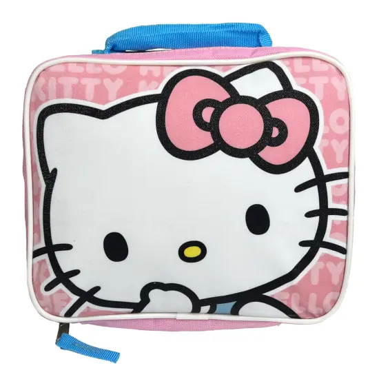 Hello Kitty 16" Pink Backpack with Rectangular Lunch Bag {6}