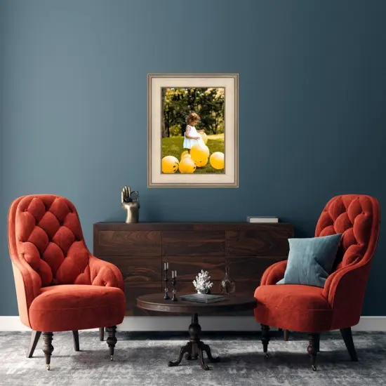 3 Inch Wide Silver Traditional Picture Frame {4}