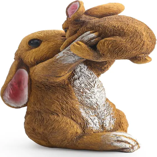 Easter Bunny Decorations Spring Easter Family Rabbit Figurines for Tabletopper Decor {2}