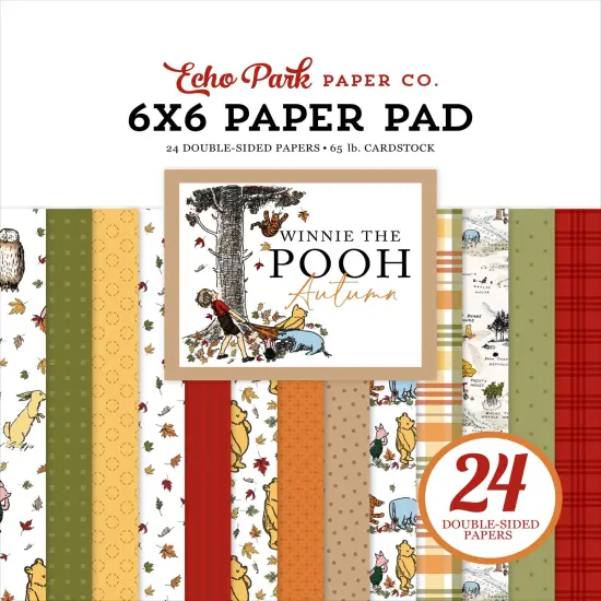 Echo Park Double-Sided Paper Pad 6"X6"-Winnie The Pooh Autumn {1}