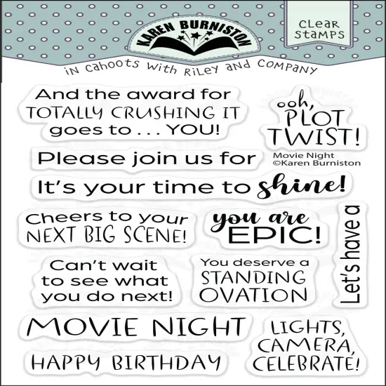 Karen Burniston Dies-Movie Night Greetings {1}