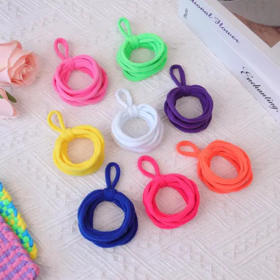 Weaving Loom Loop Refill,7 Inch 288 Pcs in 8 Vibrant Colors, Potholder Loops, Loom Refill Loops Craft for Kids {3}