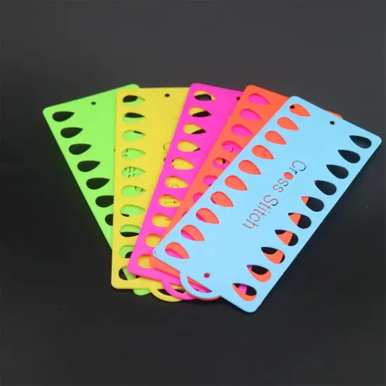 12 Pack Embroidery Floss Organizer,Cross Stitch Supplies Needlework Thread Holder Storage Tool 20 Positions Sewing Tools for Thread Craft DIY Sewing Storage (Mixcolor) {6}