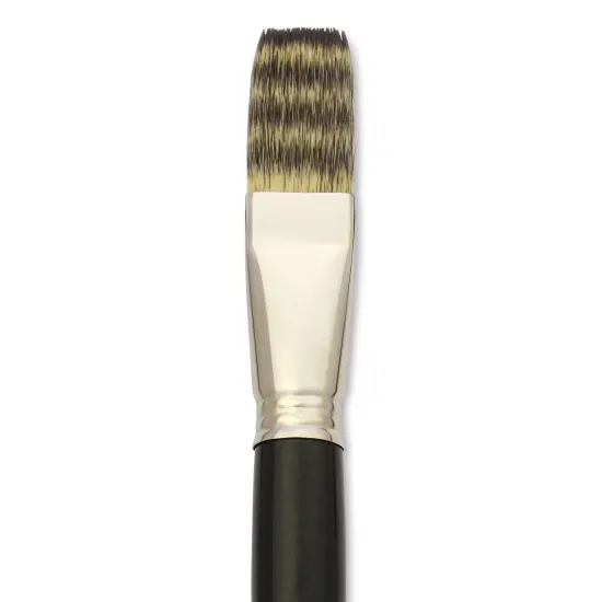 Escoda Vintage Synthetic Brush - Flat, LongHandle, Size 22 {1}