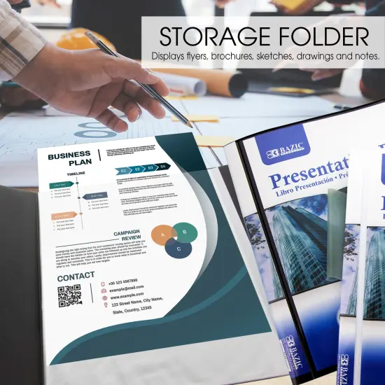 BAZIC Presentation Book 10-Pockets {4}