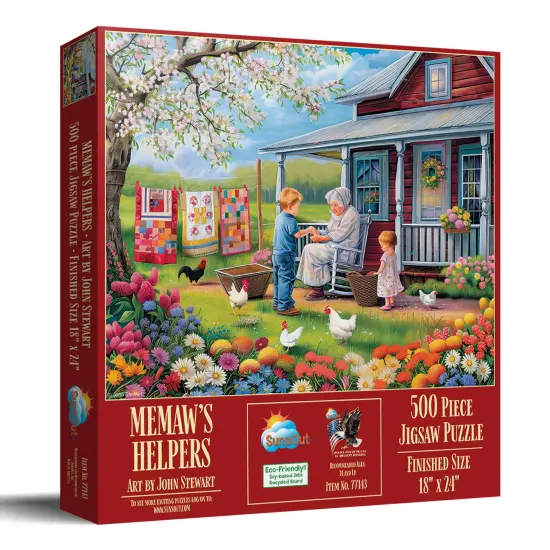 Sunsout Memaws Helpers 500 pc Jigsaw Puzzle 77143 {3}