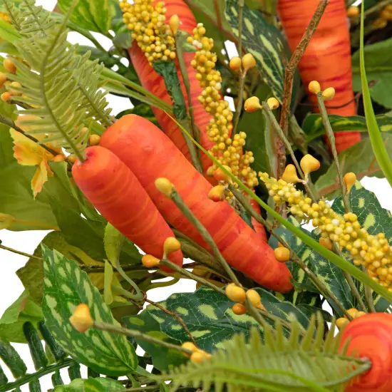 Northlight Floral Easter Artificial Wreath with Spring Carrots - 22" Orange {6}