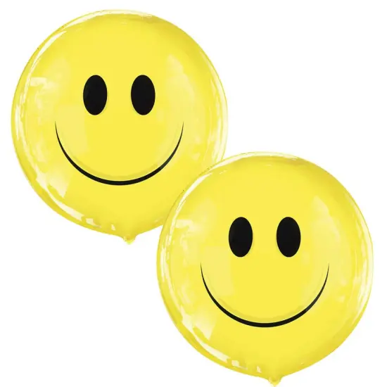 Smile Face Gelliball 18 Inch Plastic Balloon {4}