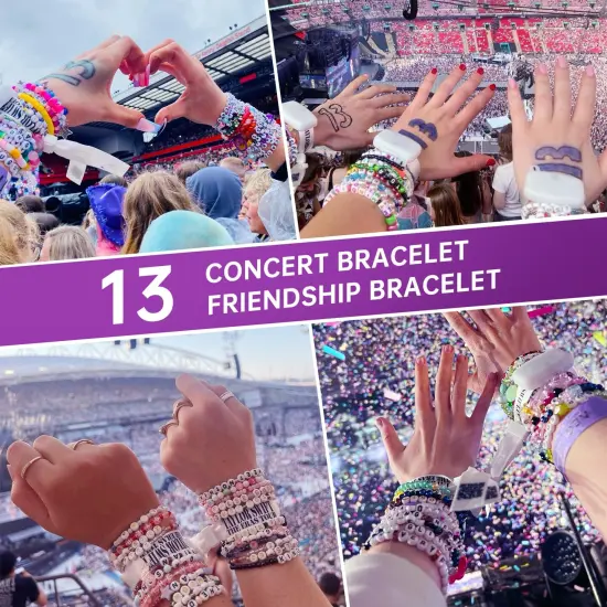 1600 Pcs Letter Beads Kit, 6 Styles of Colorful Alphabet Beads for Bracelet, Number Beads Smiley Face Beads Heart Beads and a Roll of Elastic String for Friendship Bracelet Kit. {5}