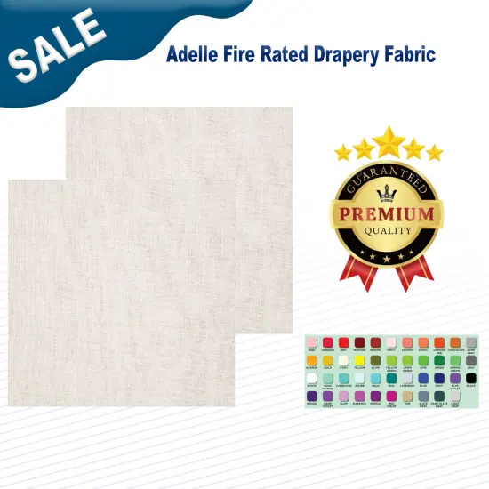 Adelle Fire Rated Drapery Fabric {2}