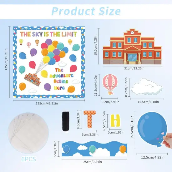 40 Pcs Balloon Adventure Bulletin Board Decoration {2}