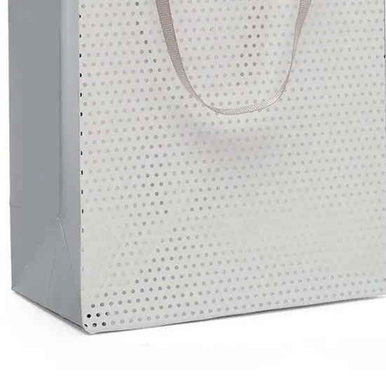 Metallic Dots Euro Totes Ribbon Handles 7'' X 3 7/8'' X 9'' Elegant {5}