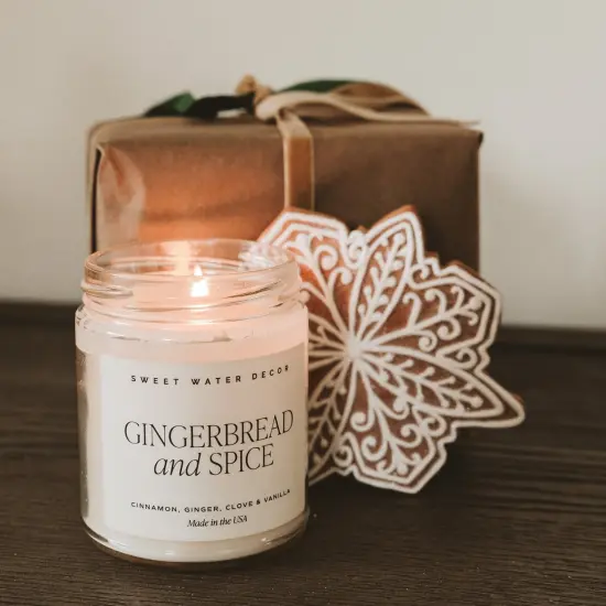 GINGERBREAD AND SPICE SOY CANDLE {4}