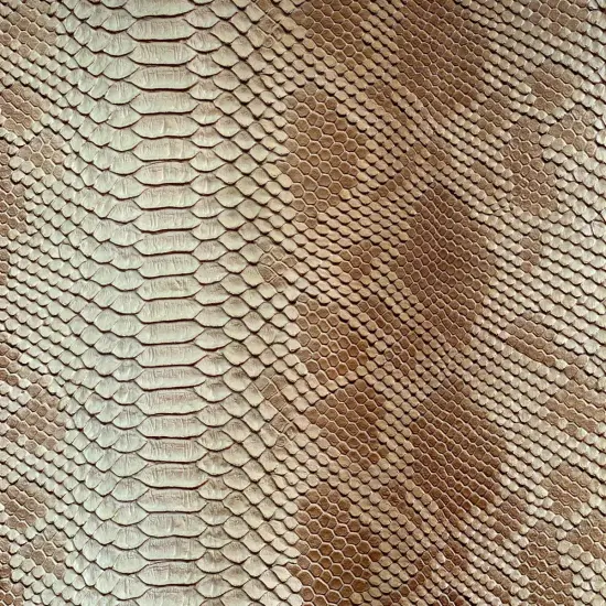 1 Yard Faux Snake Skin Vinyl Fabric For Automotive Upholstery Handbags Crafts 54 Inch Width Beige {1}