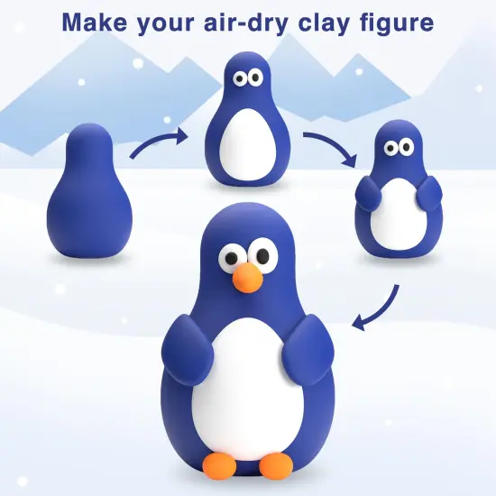 FlyFlag Air Dry Clay Kit - 24 Colors, Soft & Ultra Light, Modeling Clay for Kids with Accessories, Tools and Tutorials {2}