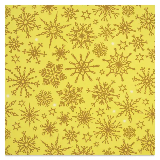 Elan Transfers 24K Gold Overglaze Decal Sheet - Snowflakes {1}