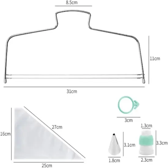 36 PCS Cake Decorating Supplies Kit 11 inch Cake Stand Turntable {3}