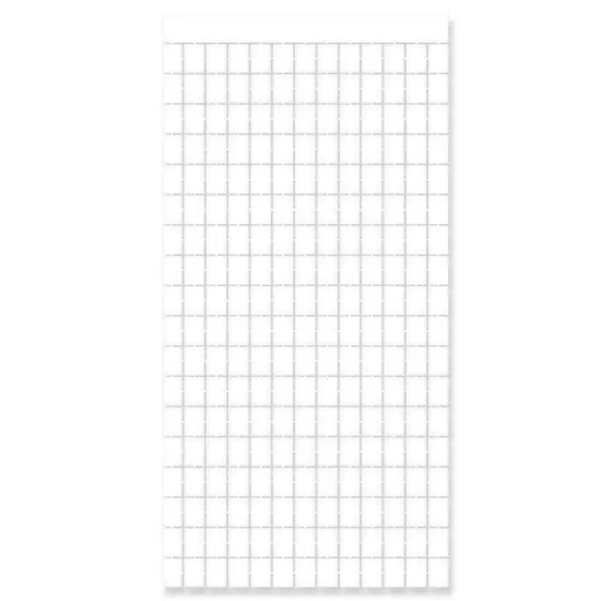 6 Pack Bulk White Metallic Party Square Curtain {1}