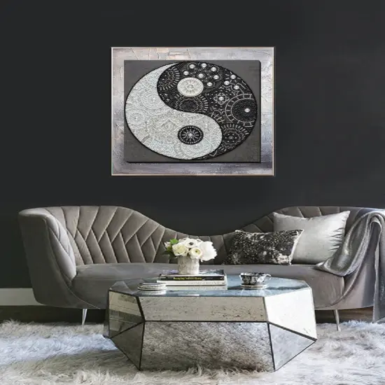 Bead Embroidery Kit - Balance. Yin and yang {4}