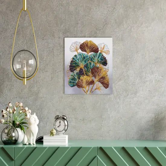 Mid-sized Bead Embroidery kit - Emerald branch {3}