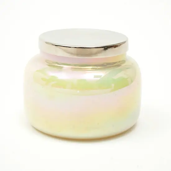 Scented Wax Candle Jar with Lid Pastel Yellow {4}