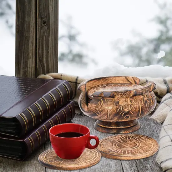 Wooden Coasters for Drinks {3}