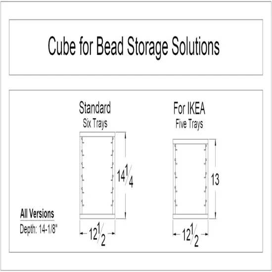 Cube for Bead Storage Solutions {4}