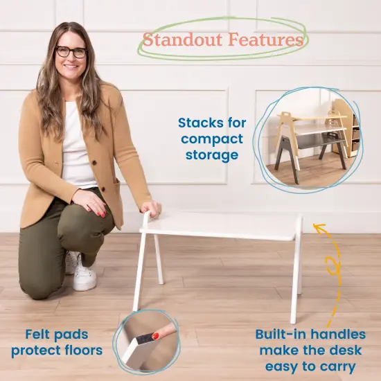 Table2Go, Lap Desk White Wash {5}