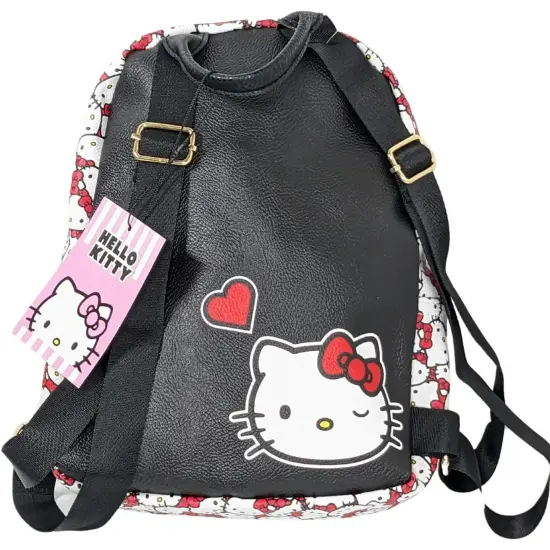 Hello Kitty Mini Backpack, White / Red {4}