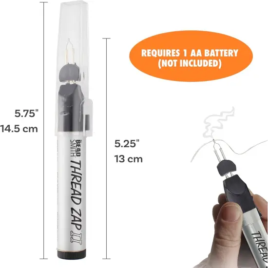 The Beadsmith ThreadZap Craft Burner &ndash; Thread Zapper for Burning and Trimming Thread, 5.25 Inches, Finish Bead Weaving & Stringing Projects {3}