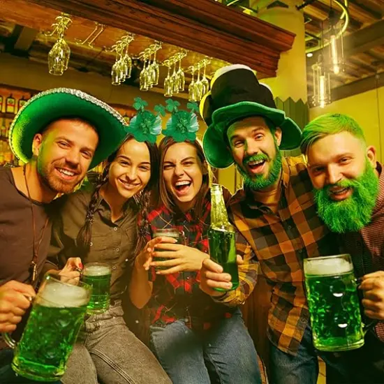 St. Patrick's Day Sequin Headband, Green Hair Accessory for Holidays and Themed Parties, One Size Fits Most {3}