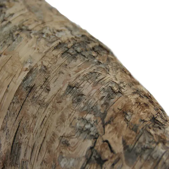 37 in. Decorative Rustic Birch Bark Wooden Canoe Statue {5}