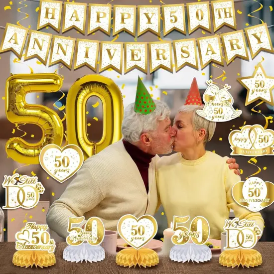50th Golden Wedding Anniversary Decorations {5}
