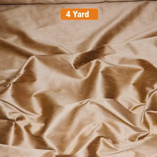 Polyester Silk Fabric Faux Silk Dupioni Fabric Khaki {1}