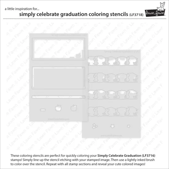 Lawn Clippings Coloring Stencils-Simply Celebrate Graduation {3}