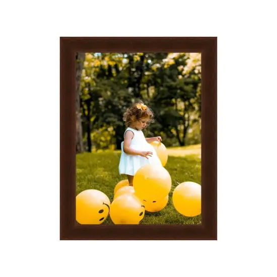 Mahogany Wood Picture Frame - Flat Modern Framing {4}