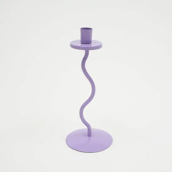 Home D&eacute;cor Groovy Glow Lilac Candle Holder - Stylish 4x10 Inch Decorative Candle Holder for Living Room & Home Accents {3}