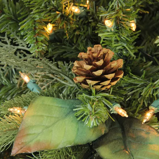 Northlight Pre-Lit Artificial Green River Spruce Christmas Tree -7.5' - Clear Lights {3}