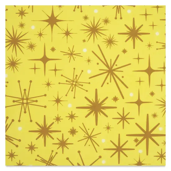 Elan Transfers 24K Gold Overglaze Decal Sheet - Retro Stars {1}