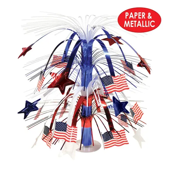6 Pack Bulk Flag Cascade Party Centerpiece {5}