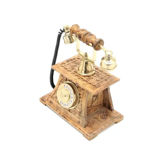 Decorative Vintage Telephone - Tabletop Object - 9.5"x6"x9.7" {3}