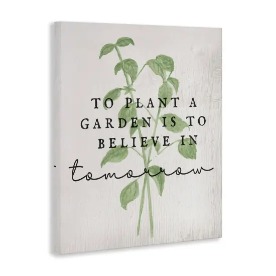 Stupell Industries Inspirational Garden Phrase Canvas Wall Art Design by Daphne Polselli {3}