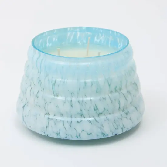 Handmade Glass Jar Scented Candle &ndash; 16 oz Soy Wax Blend &ndash; Assorted Pastel Colors & Fragrances Blue {3}