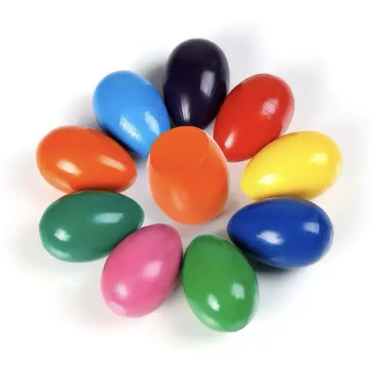 Egg Crayons 9 colors Wax Crayons Easter Basket Stuffers Toys for Kids Toddlers Gift for Boys and Girls Easter Gift for Baby {1}
