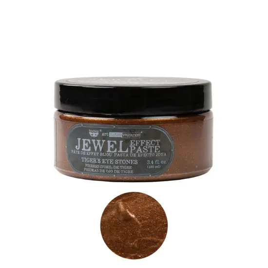 Art Extravagance - Jewel Texture Paste - Tiger's Eye Stones - 1 jar, 3.4 fl oz (100 ml) {1}
