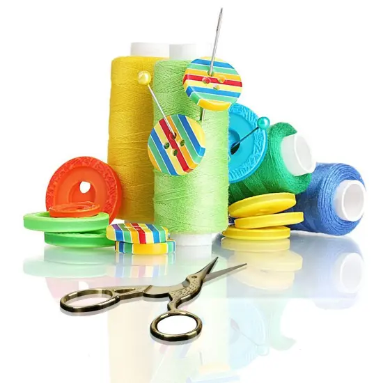 Embroidery Scissors, Stainless Steel Sharp Stork Scissors for Sewing Crafting, Art Work, Threading, Needlework - DIY Tools Dressmaker Small Shears - 2 Pcs (3.6 Inches, Gold) {2}