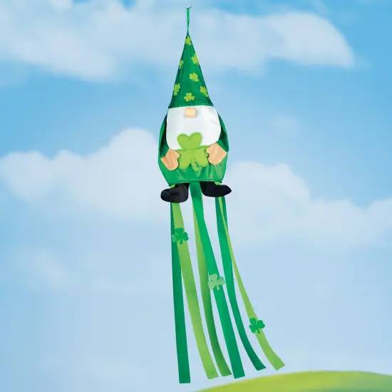 Collections Etc Irish Gnome St. Patrick's Day Streamer Windsock {1}
