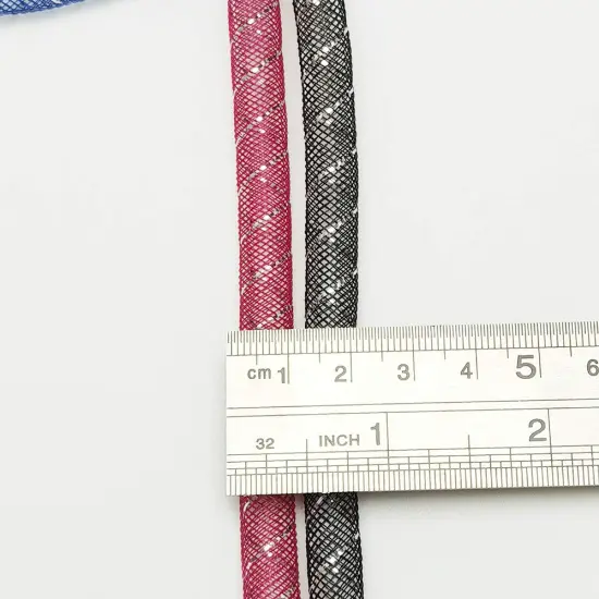 Craft Assorted 13 Colors 26Yards Solid Mesh Tube Deco Flex for Wreaths Crafts (Mix, 3/8"(8mm)) {6}